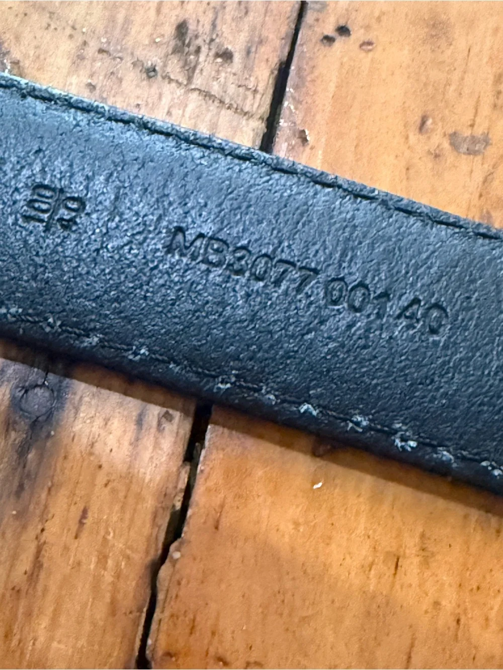 Fossil Classic Brody Black Leather Belt with Silver Buckle